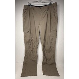 Columbia Omni-Shade Sun Protection Cargo Pants Mens Sz‎ 38x34 Tan Hiking Camping